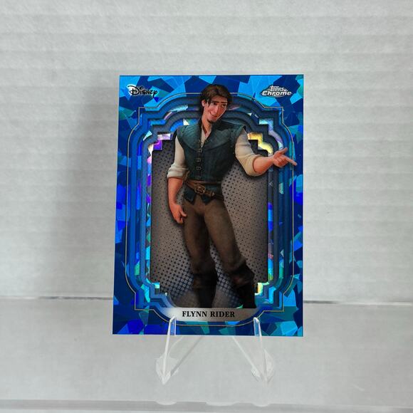 Disney Topps Chrome Sapphire 2024 Flynn Rider #140 Rapunzel Tangled - Picture 1 of 4